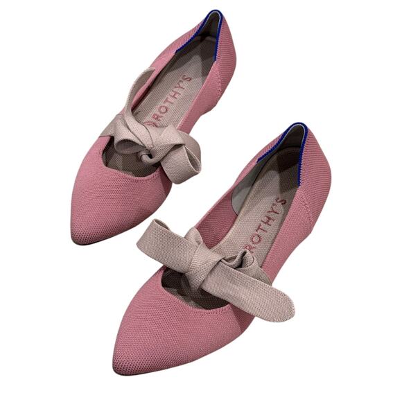 Rothy's The Mary Jane Rosebud Flats Shoes - Picture 5 of 9